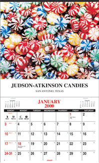 A7 Custom Color Wall Calendar